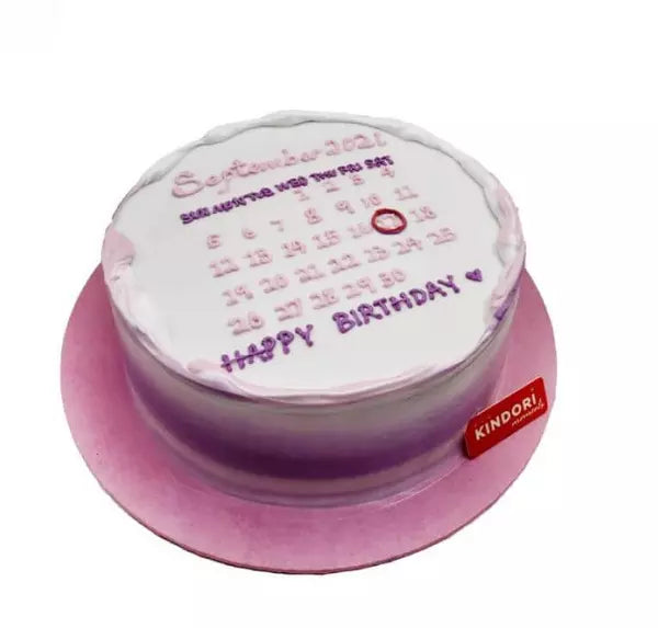Birthday Calender Cake Korean Ins