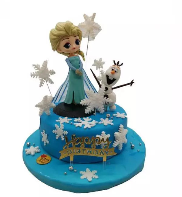 Snow Dolls Theme Cake