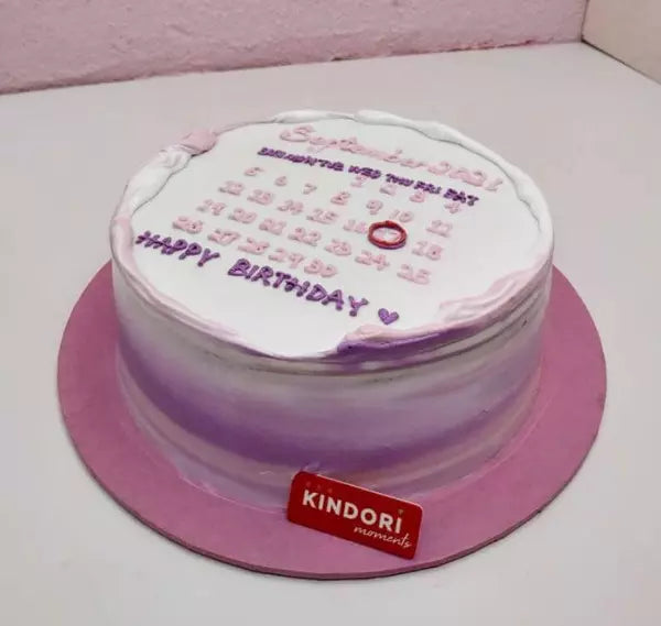 iCake Melbourne - Everyday is memorable! Calendar cake is one of the purple  design we have! 📅 Circle the date of celebration and pip some decoration!  DM for order or find more