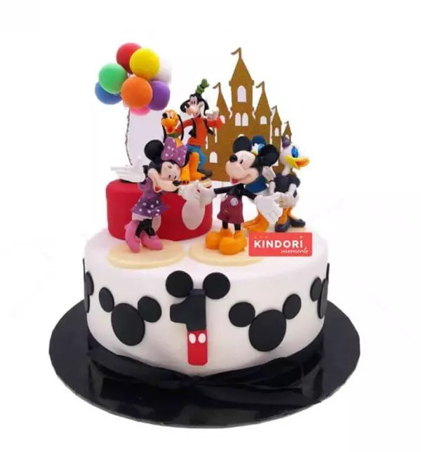 Kek Mickey Mouse | Mickey and Friends Ice Cream cake | Kindori Moments ...