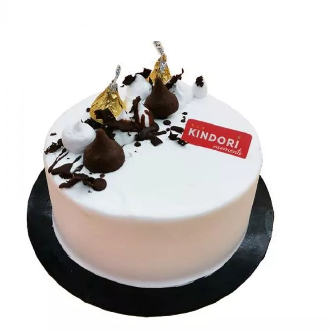 simple korean cake design White Harmony