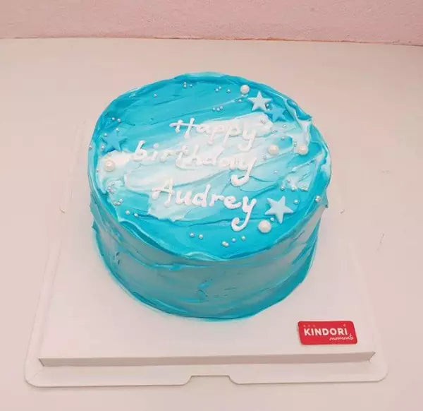 Korean Minimalist Cake Blue Lagoon Korean Ins