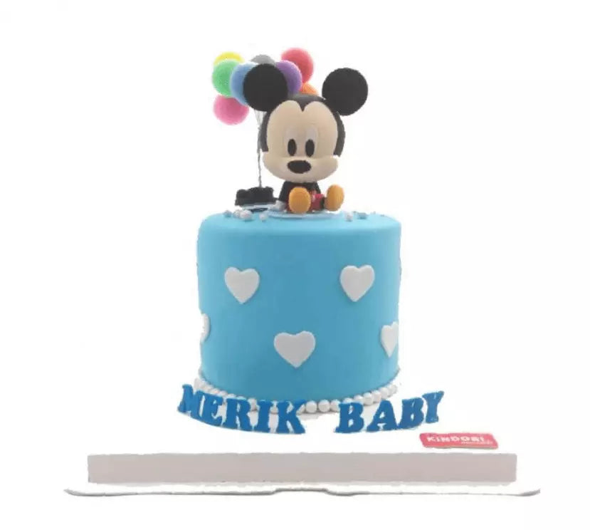 8”+6” baby Mickey first birthday... - Cakes By Nadia Glasgow | Facebook