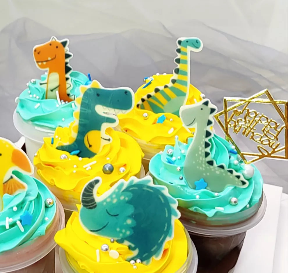 Dinosaur Cupcakes | Dinosaur Ice Cream Cups 