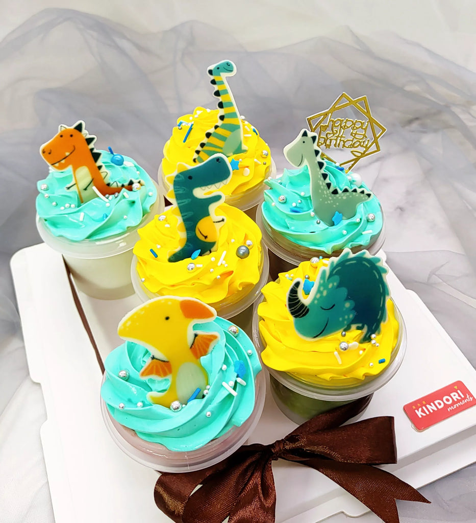 Dinosaur Cupcakes | Dinosaur Ice Cream Cups 