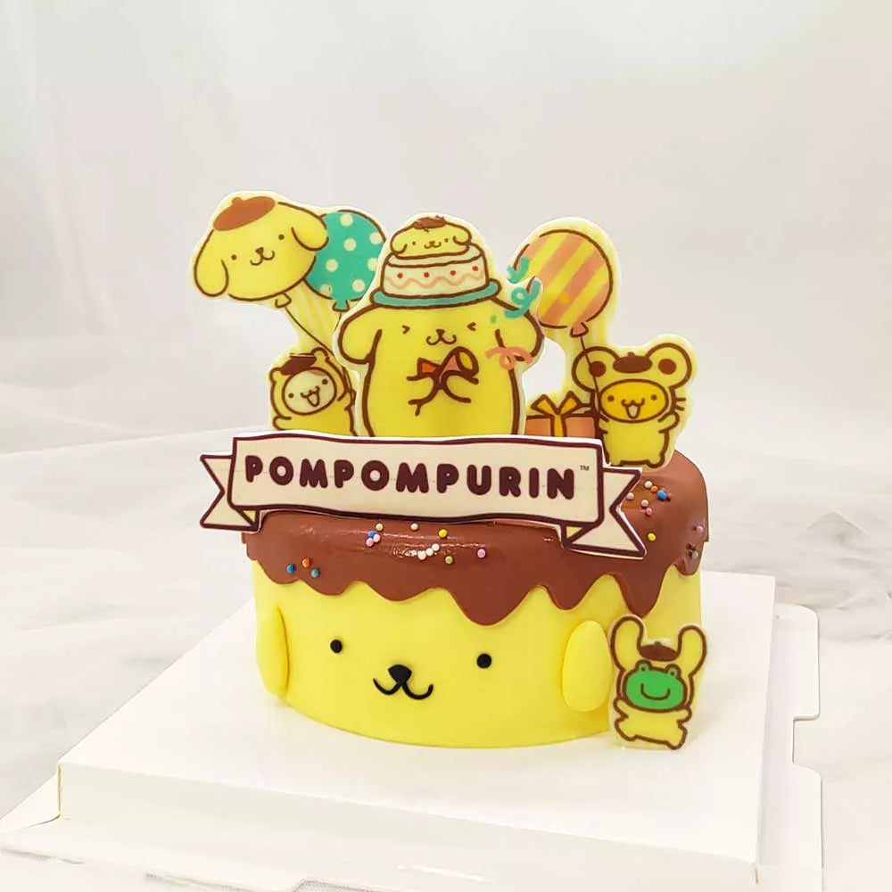 Pompompurin Cake pompom party