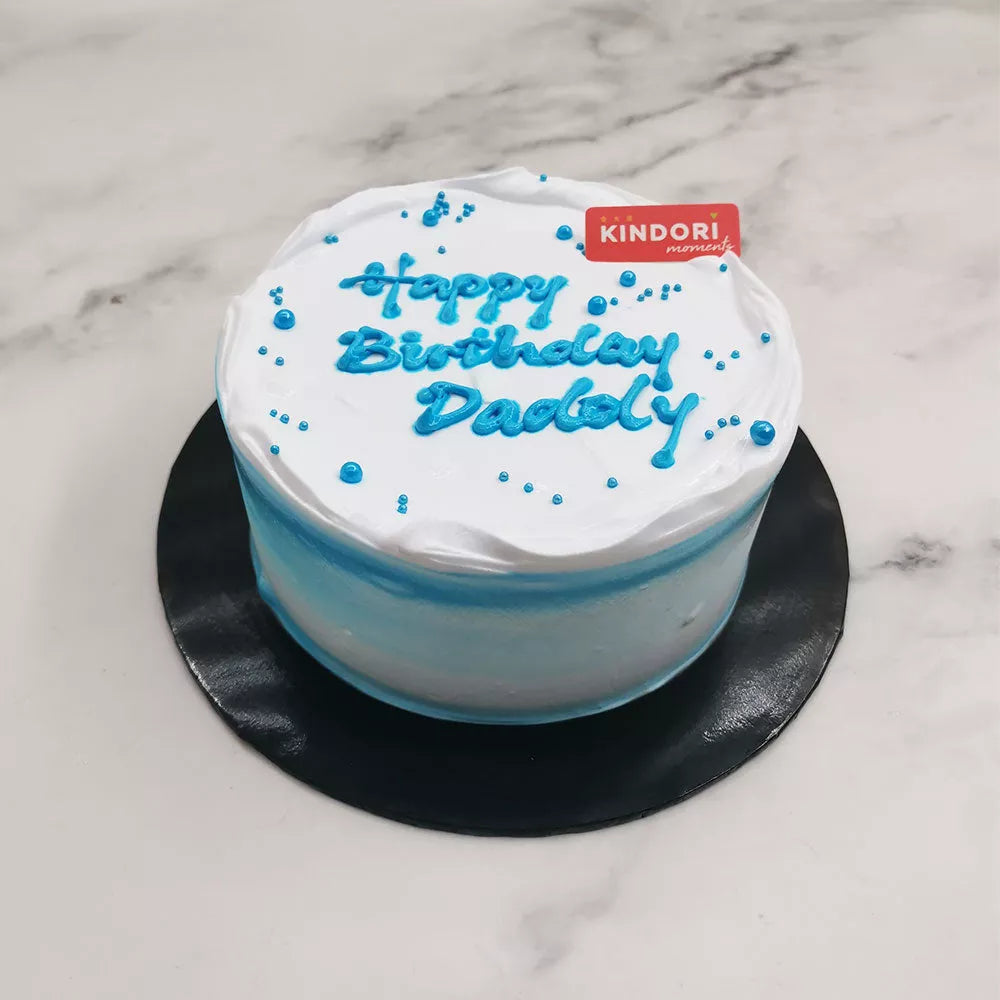 Dreamy Blue Korean Confetti Cake – Honeypeachsg Bakery