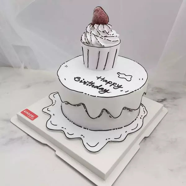 Customized Cakes in Abu Dhabi & Dubai | 2D comic cakes are still IN! ❤️ we  love this one 😍 . . Original design by @zoesfancycakes 🤍 . #comiccake  #cartooncake #abudhabi... | Instagram